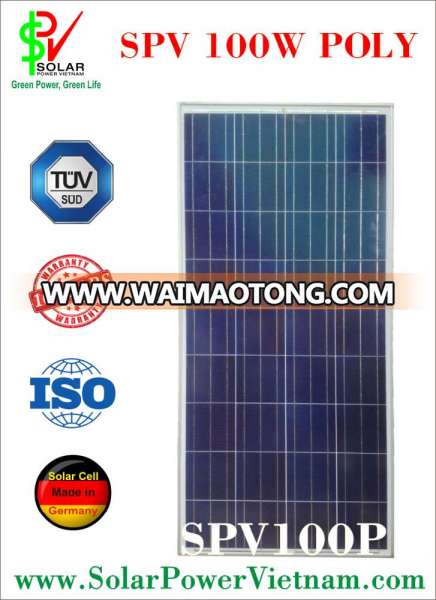 Vietnam Wholesale 100w poly solar panel cheap price